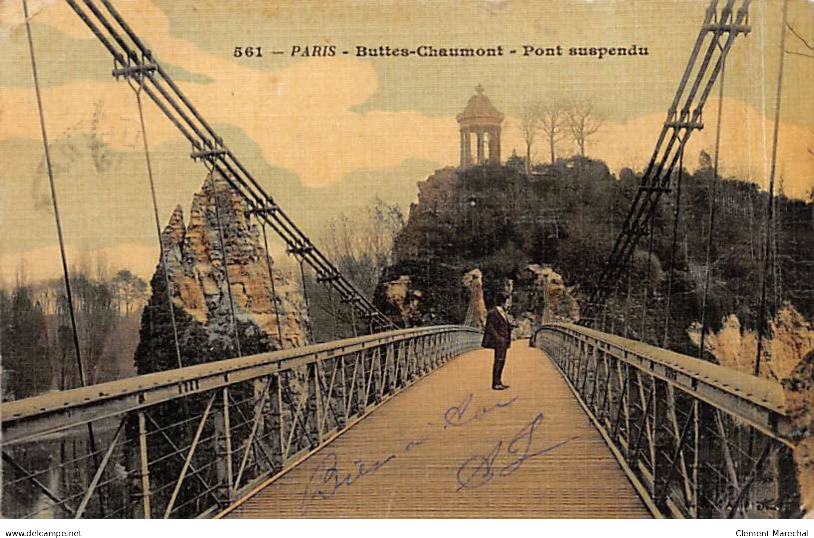 PARIS - Buttes Chaumont - Pont Suspendu - Très Bon état - District 19