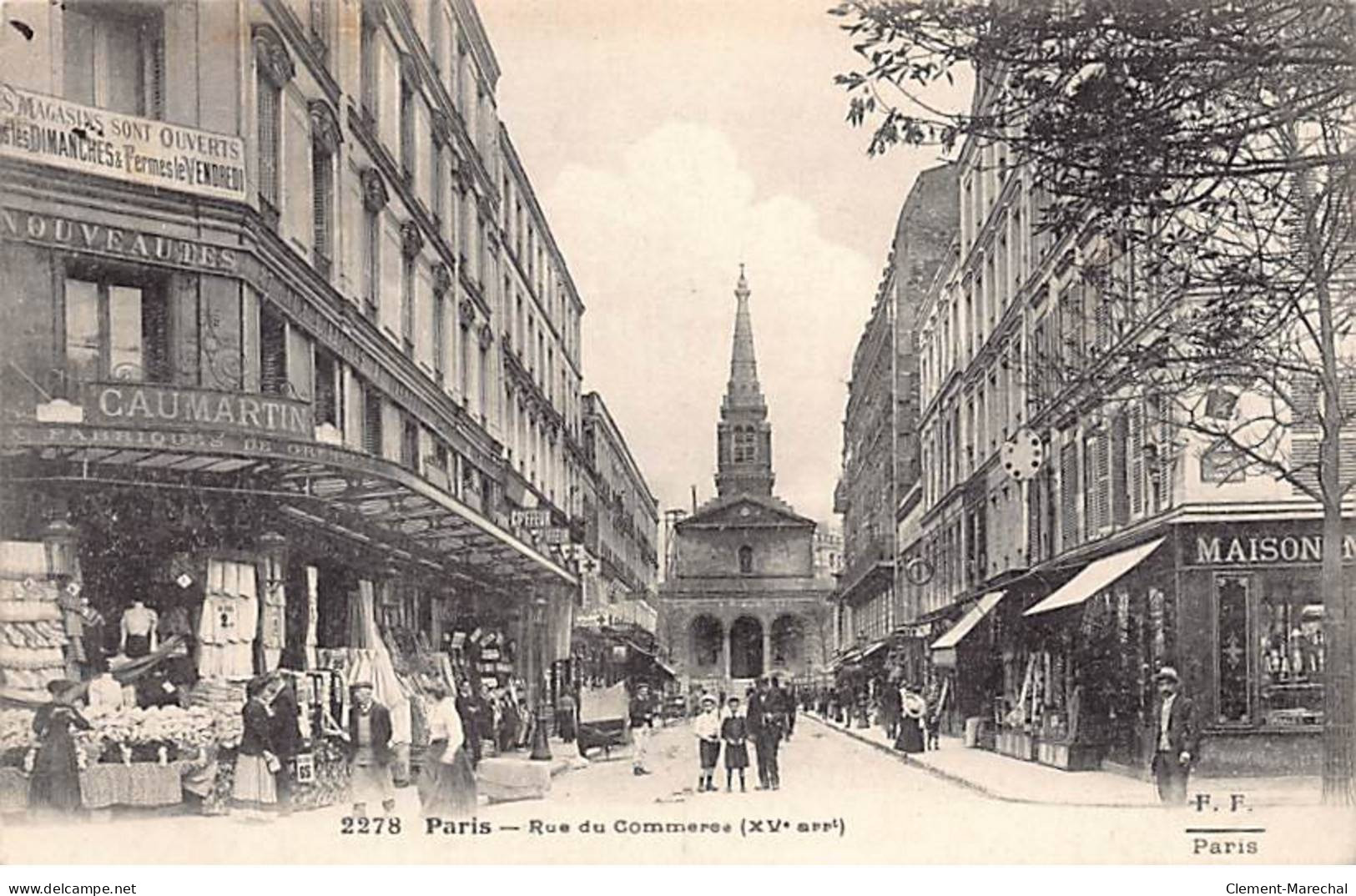 PARIS - Rue Du Commerce - F. F. - Très Bon état - District 15