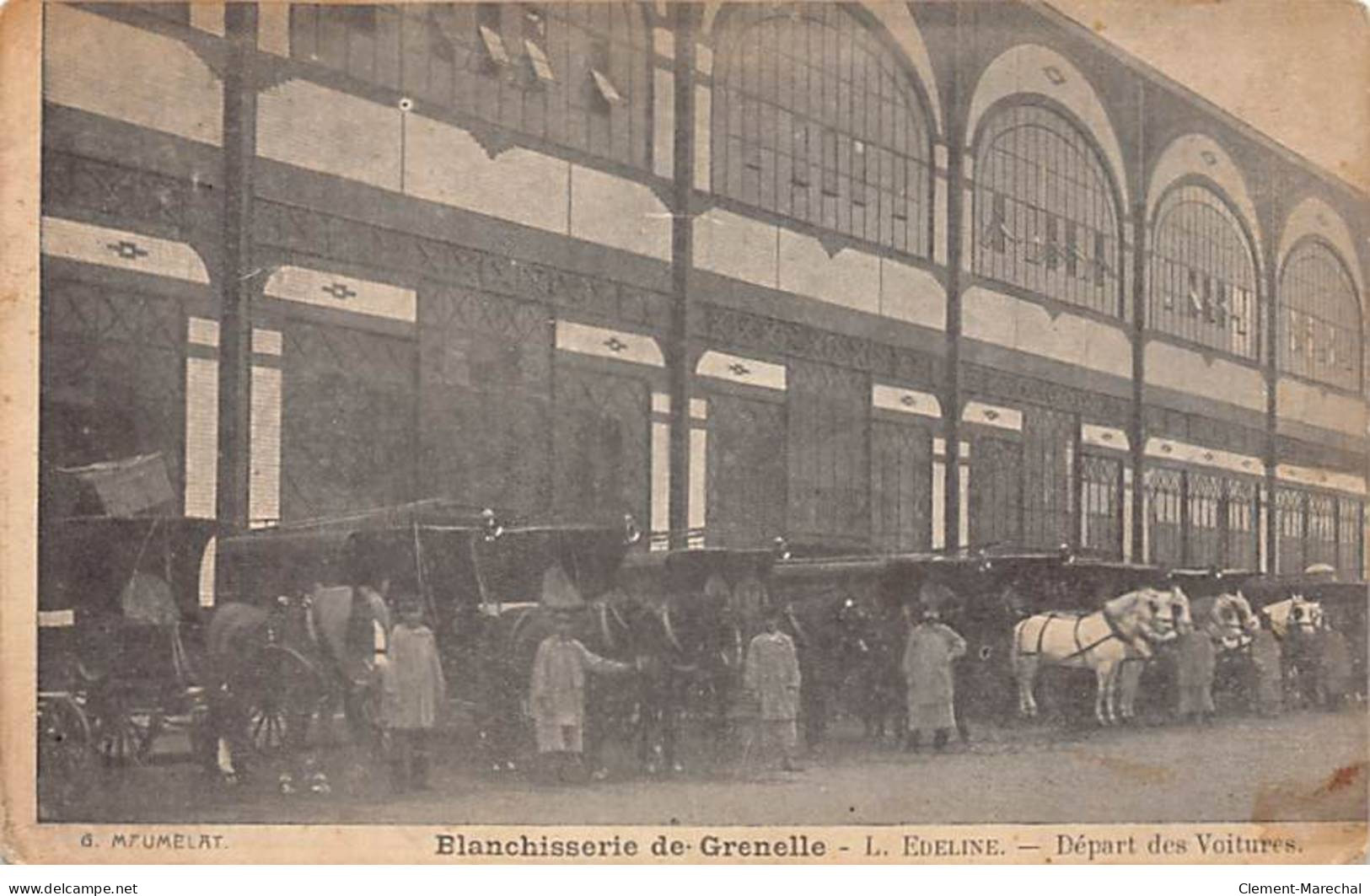 PARIS - Blanchisserie De Grenelle - Départ Des Voitures - état - Distrito: 15