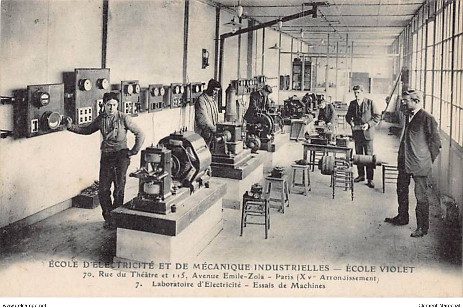 PARIS - Ecole D'Electricité Et De Mécanique Industrielles - Ecole Violet - Laboratoire D'Electricité - Très Bon état - Arrondissement: 15