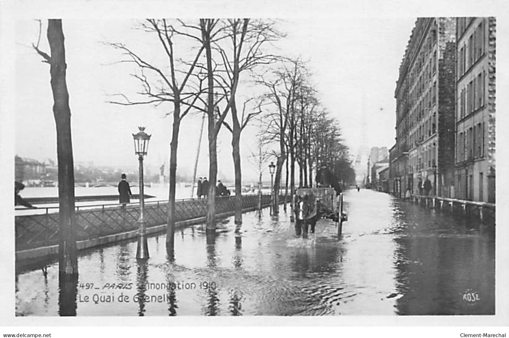 PARIS - Inondation 1910 - Le Quai Grenelle - Très Bon état - Paris (15)