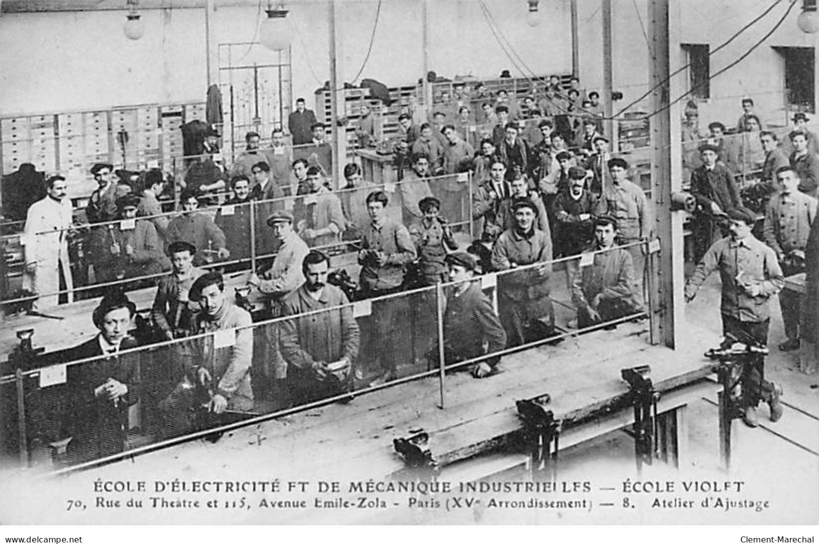 PARIS - Ecole D'Electricité Et De Mécanique Industrielles - Ecole Violet - Atelier D'Ajustage - Très Bon état - Paris (15)