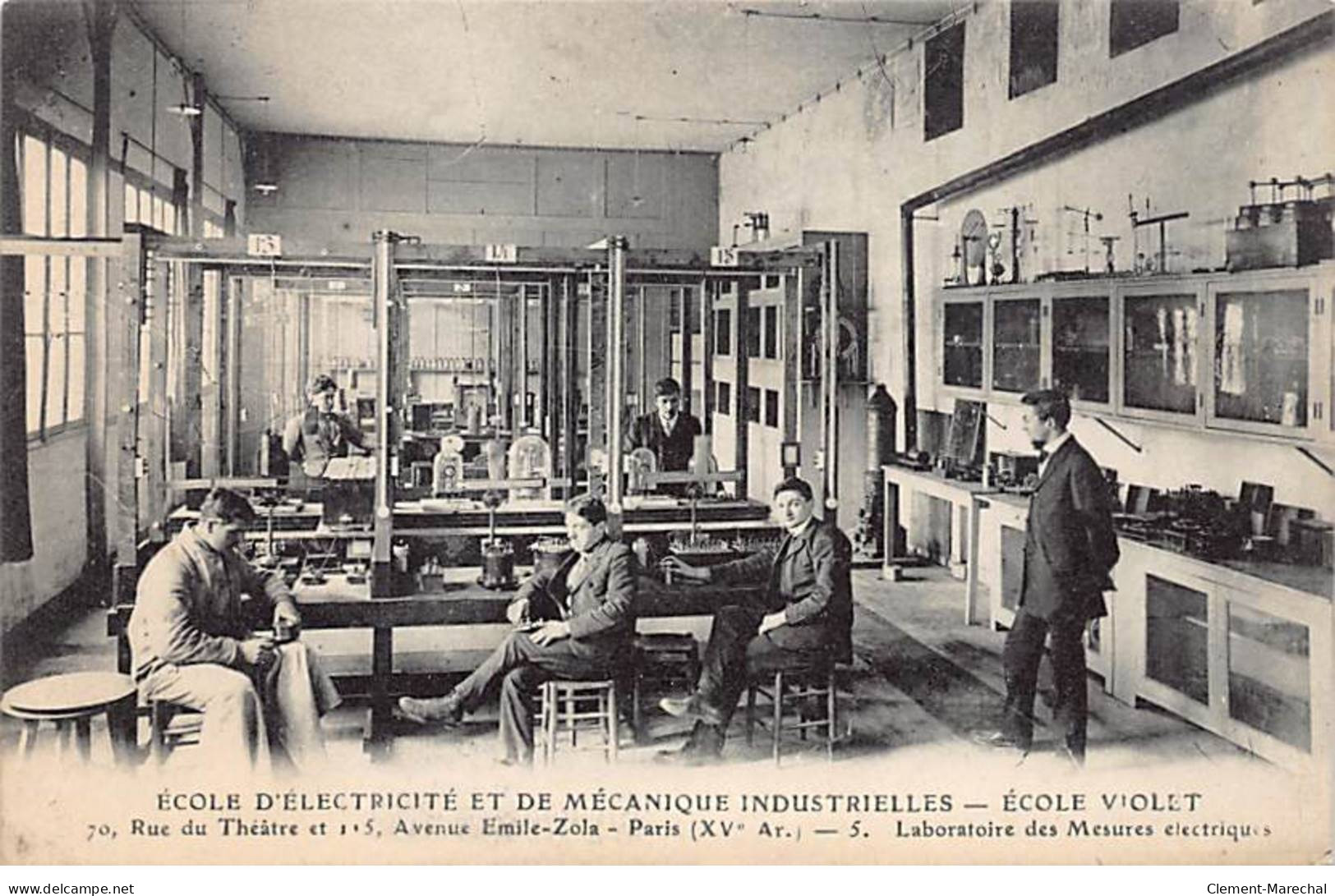 PARIS - Ecole D'Electricité Et De Mécanique Industrielles - Ecole Violet - Laboratoire Des Mesures - Très Bon état - Arrondissement: 15