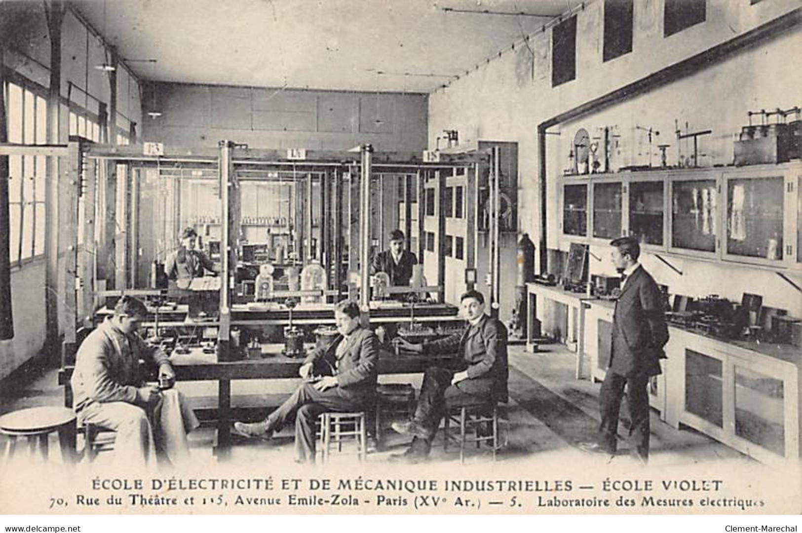 PARIS - Ecole D'Electricité Et De Mécanique Industrielles - Ecole Violet - Laboratoire Des Mesures - Très Bon état - Distrito: 15