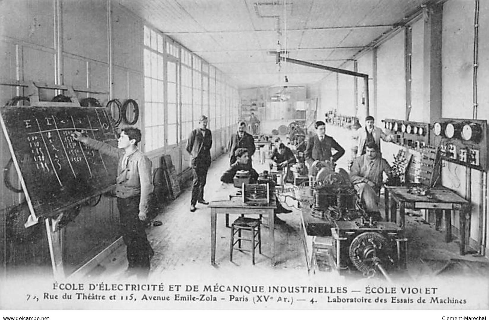 PARIS - Ecole D'Electricité Et De Mécanique Industrielles - Ecole Violet - Laboratoire Des Essais - Très Bon état - Paris (15)