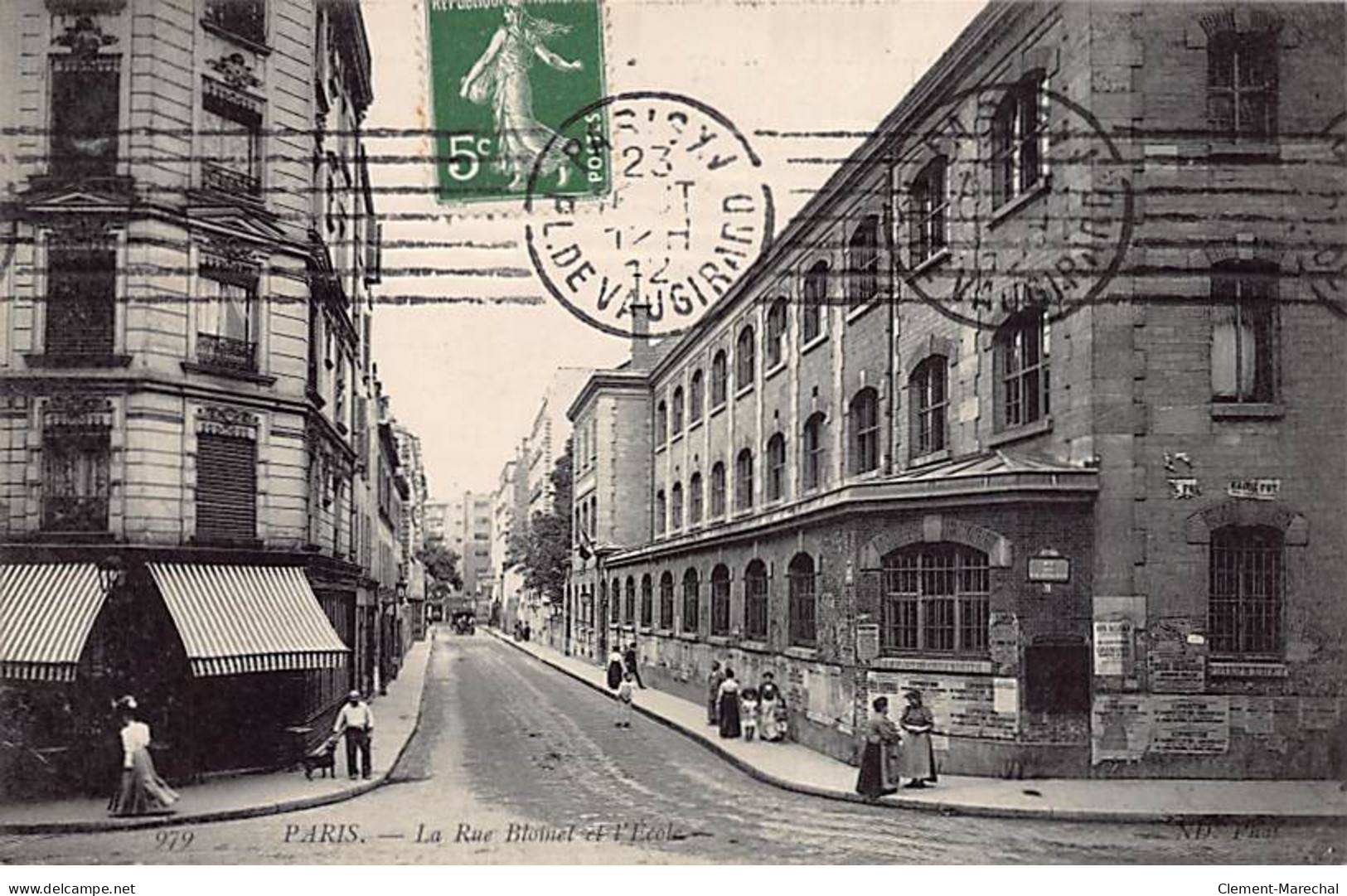 PARIS - La Rue Blomet Et L'Ecole - Très Bon état - Arrondissement: 15