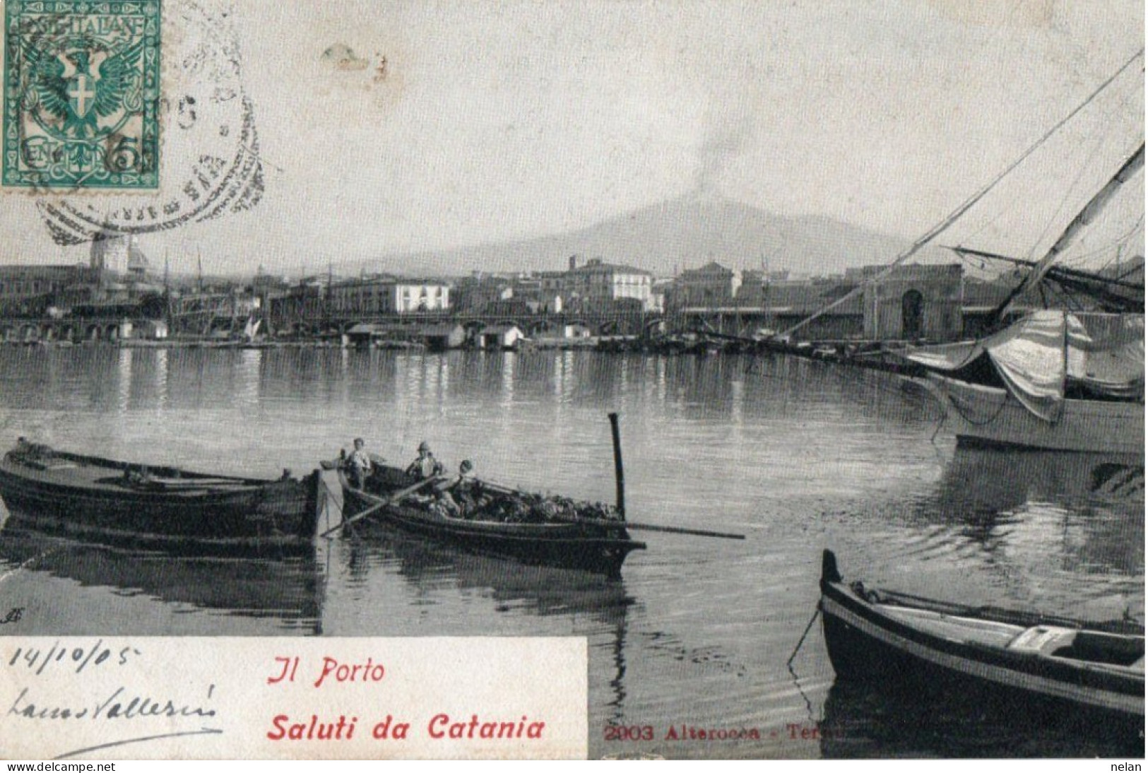 SALUTI DA CATANIA - IL PORTO - F.P. - Catania