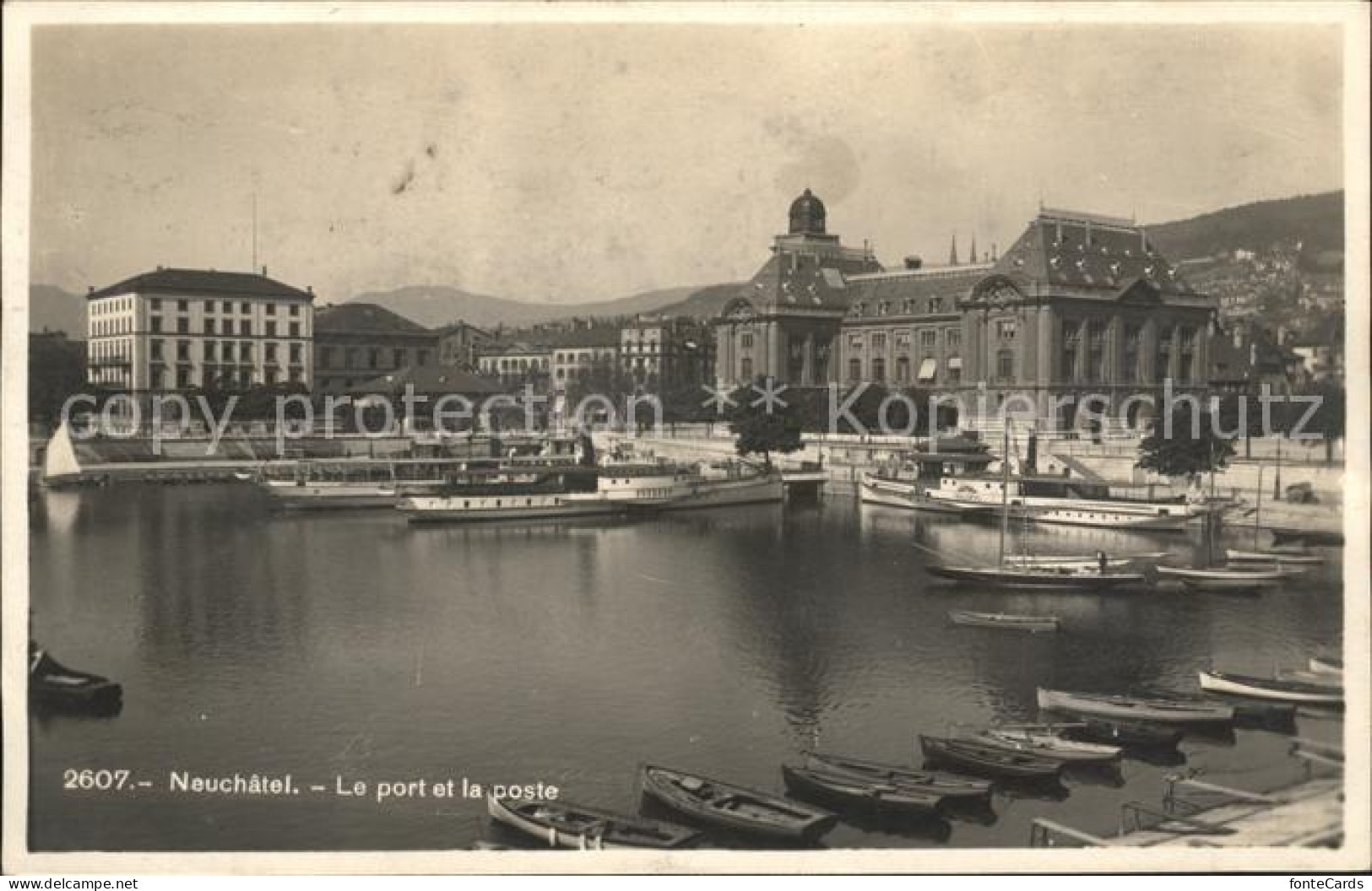 11664604 Neuchatel NE Le Port Et La Poste Neuchatel - Otros & Sin Clasificación