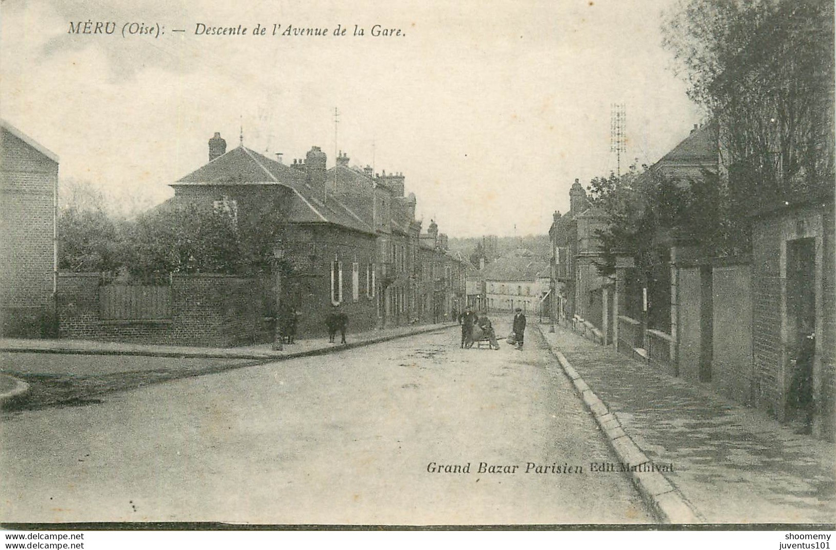 CPA Méru-Descente De L'avenue De La Gare      L1704 - Meru