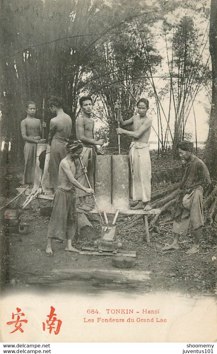 CPA Tonkin-Hanoï-Les Fondeurs Du Grand Lac      L1704 - Viêt-Nam