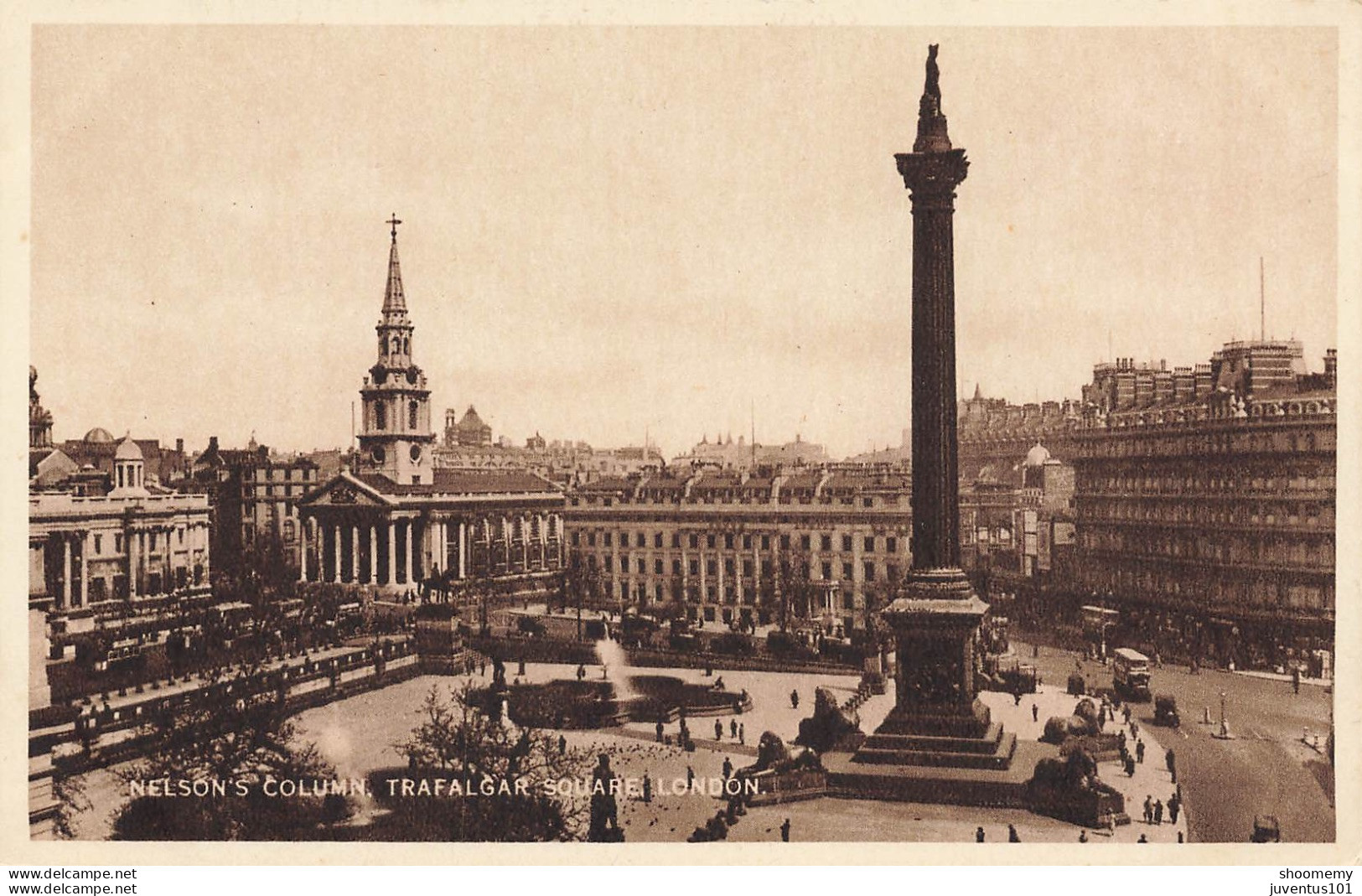 CPA Nelson's Column,Trafalgar Square,London     L2407 - Trafalgar Square