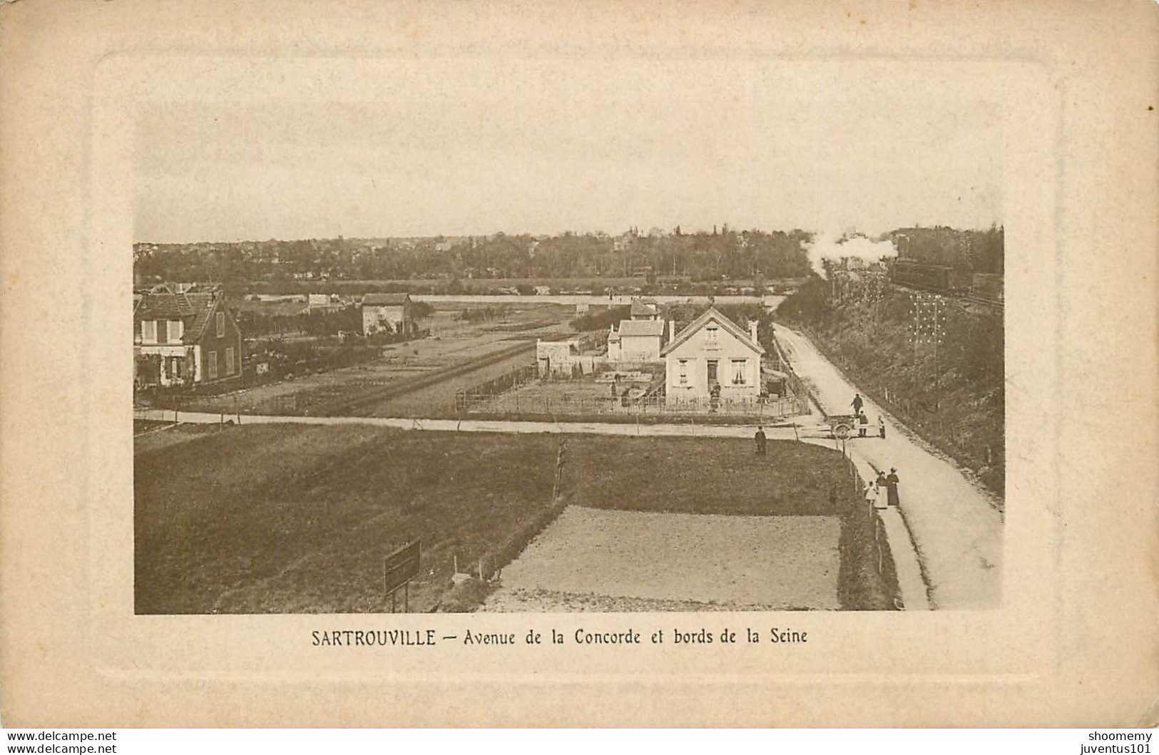 CPA Sartrouville-Avenue De La Concorde Et Bords De La Seine-Timbre       L1805 - Sartrouville