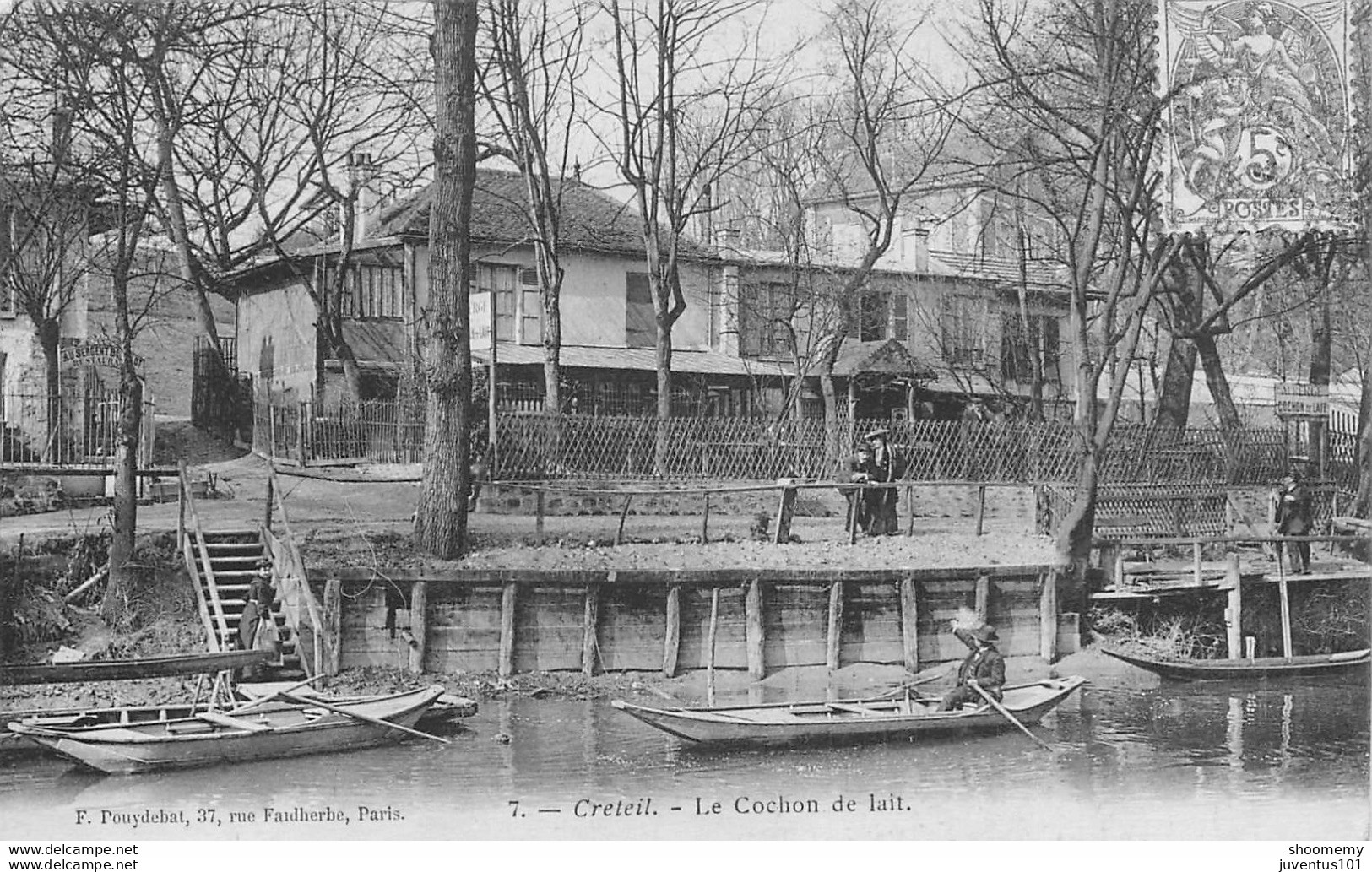 CPA Créteil-Auberge Le Cochon De Lait-Timbre      L1751 - Creteil