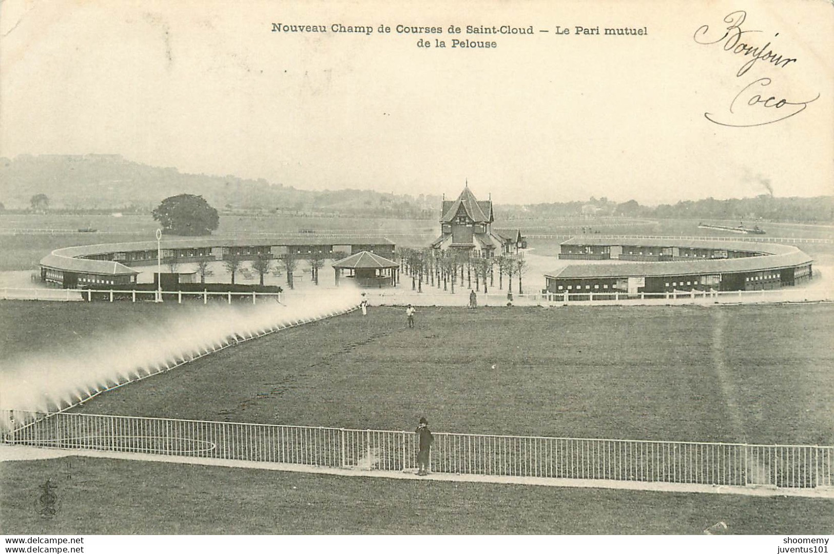 CPA Nouveau Champ De Courses De Saint Cloud-Le Pari Mutuel De La Pelouse-Timbre       L1903 - Saint Cloud