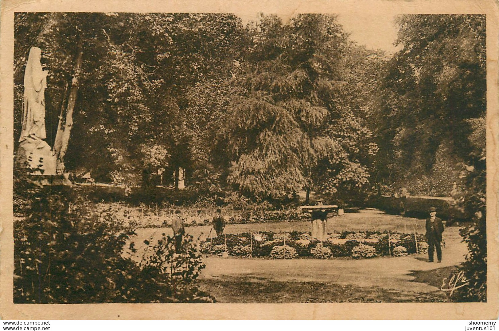 CPA Barbotan Les Thermes-Intérieur Du Parc-605    L1905 - Barbotan