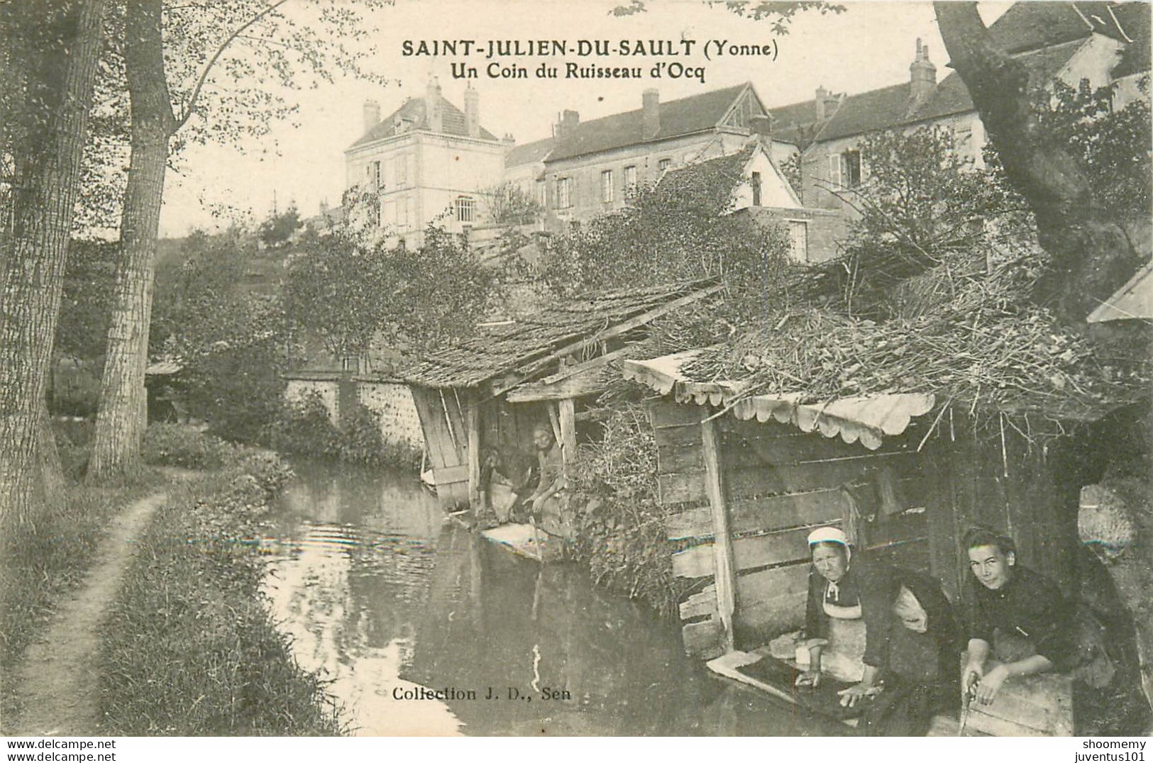 CPA Saint Julien Du Sault-Un Coin Du Ruisseau D'Ocq     L1377 - Saint Julien Du Sault