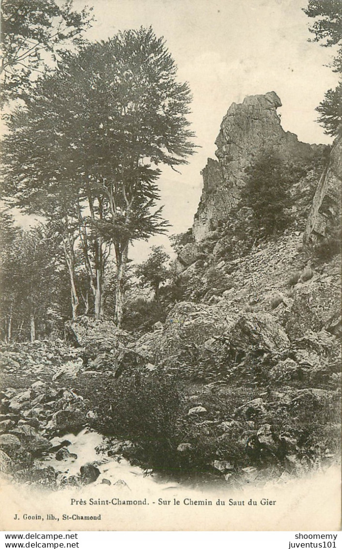 CPA Près St Chamond-Sur Le Chemin Du Saut Du Gier-Timbre      L1903 - Saint Chamond