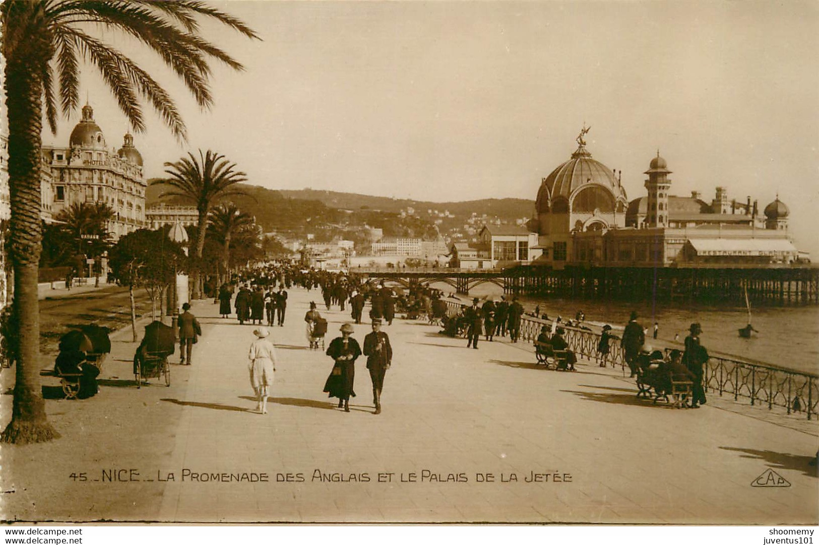 CPA Nice-La Promenade Des Anglais Et Le Palais      L1613 - Viste Panoramiche, Panorama