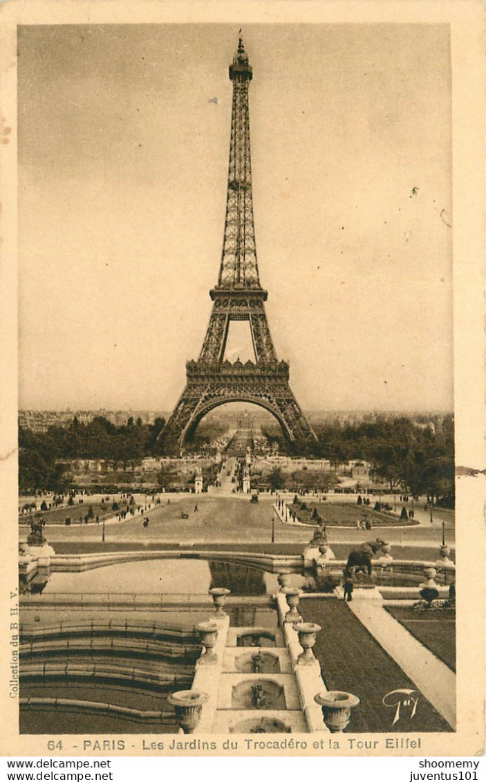 CPA Paris-Trocadéro      L1613 - Tour Eiffel