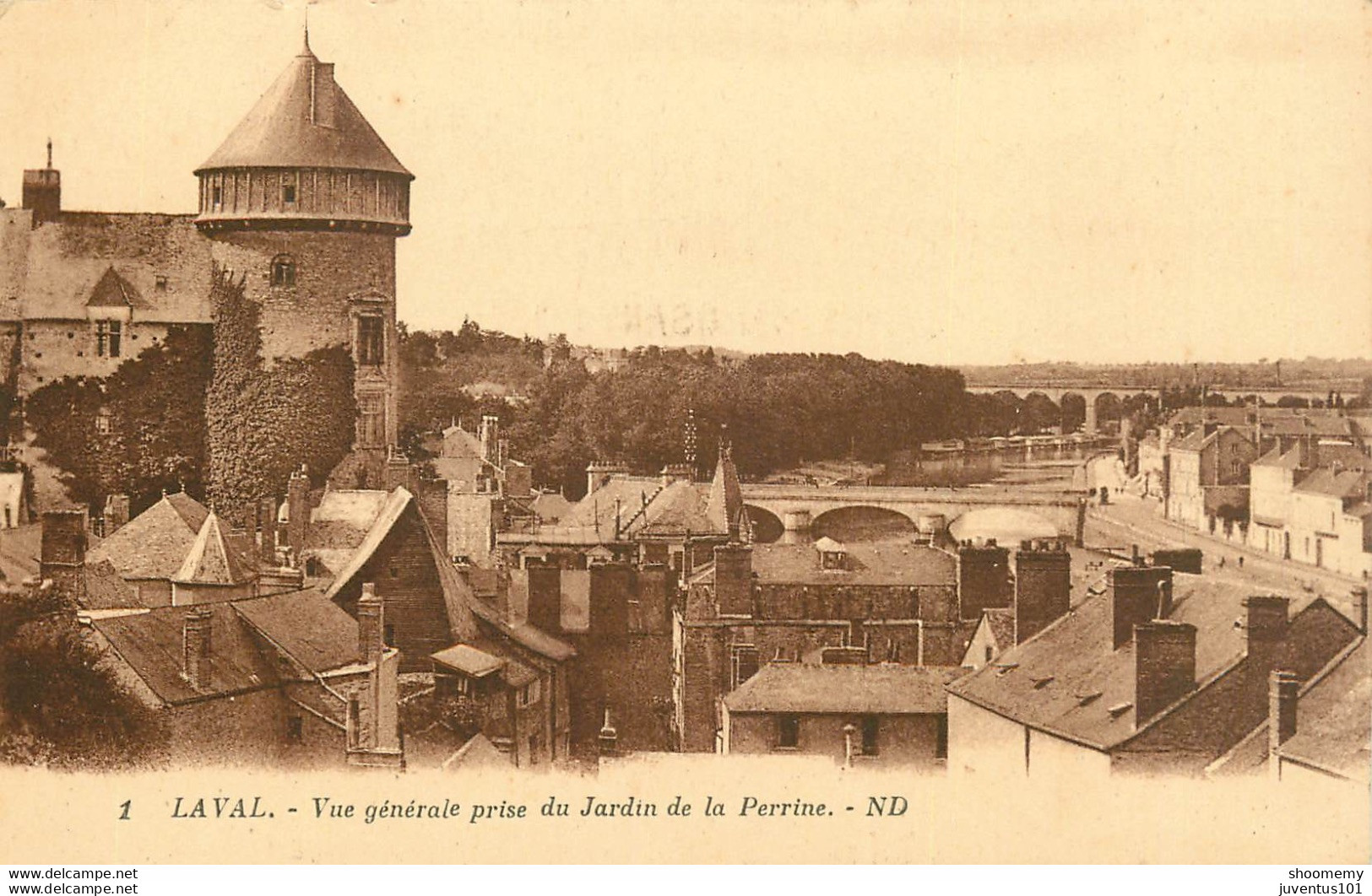 CPA Laval-Vue Générale Prise Du Jardin De La Perrine-1-Timbre       L1616 - Laval