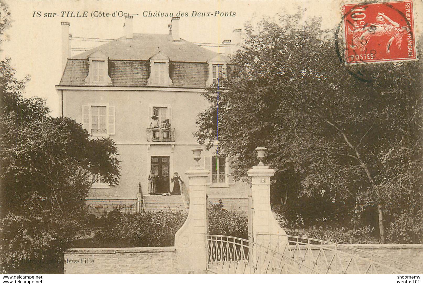 CPA Is Sur Tille-Château Des Deux Ponts-Timbre      L1741 - Is Sur Tille