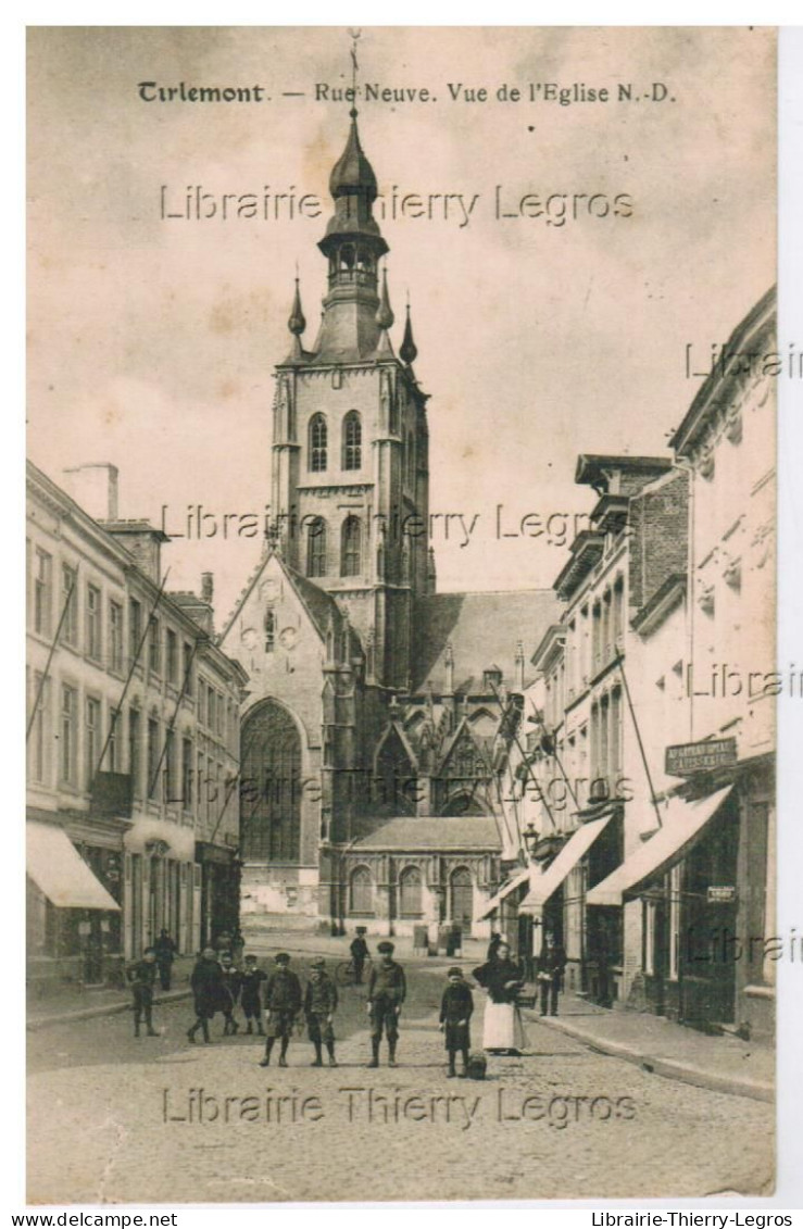 CPA Tienen Tirlemont  Rue Neuve. Vue De L'Eglise ND - Tienen