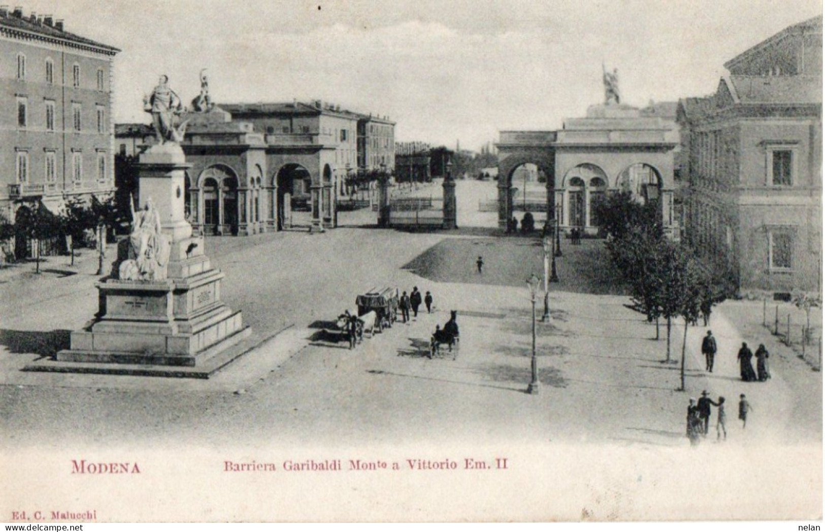 MODENA - BARRIERA GARIBALDI MONUMENTO A VITTORIO EMANUELE - F.P. - Modena