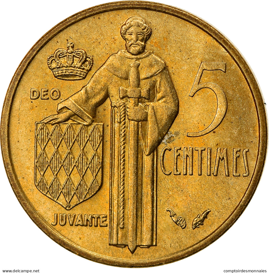 Monnaie, Monaco, Rainier III, 5 Centimes, 1978, TTB, Aluminum-Bronze, Gadoury:MC - 1960-2001 Neue Francs