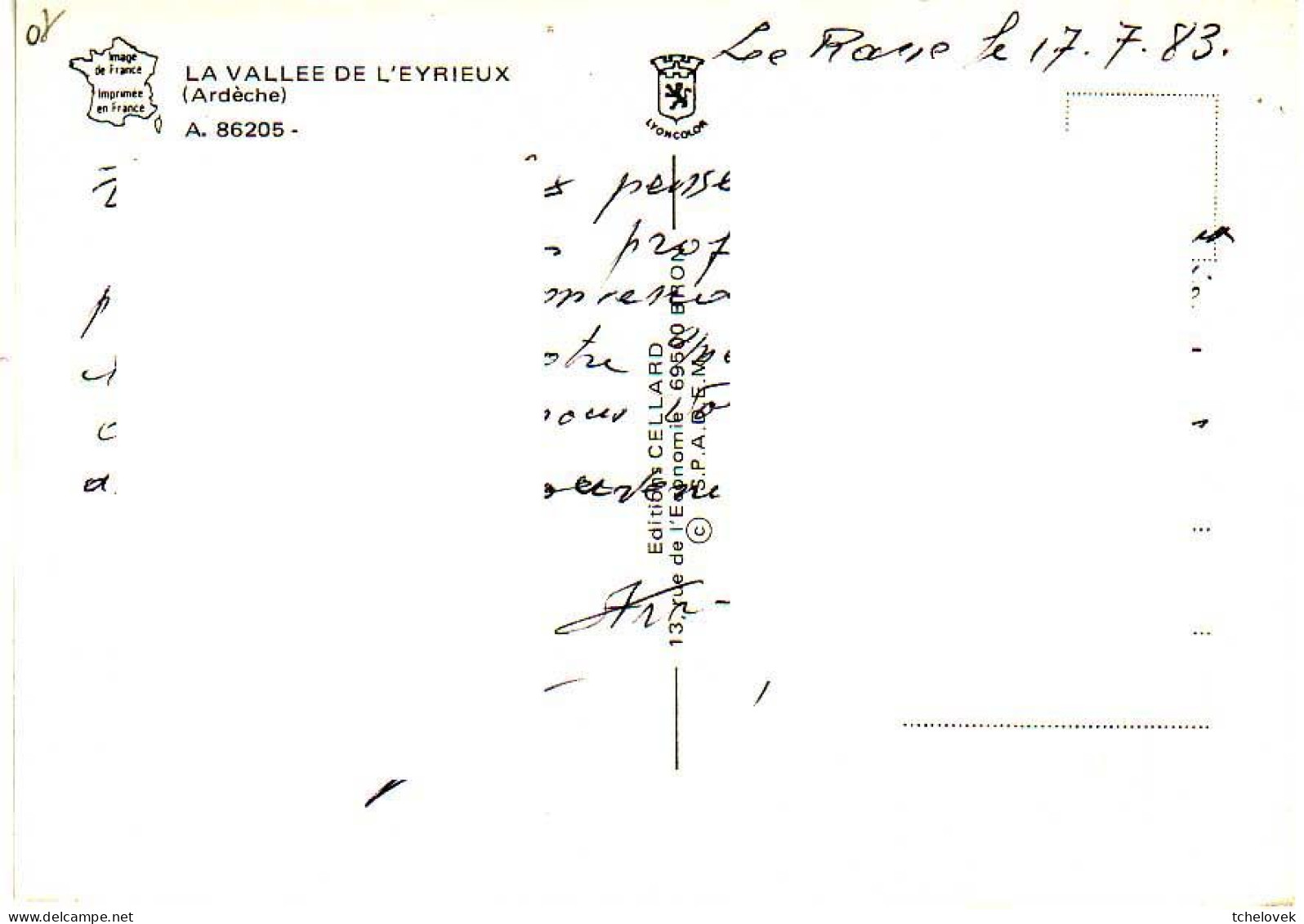 (07). Ardeche. A 86205 Vallée De L'Eyrieux & Multivue - Altri & Non Classificati