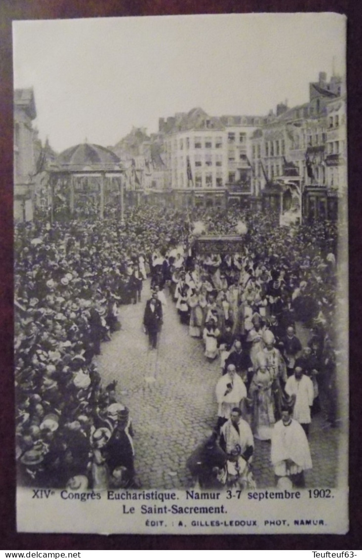 Cpa Namur Congrès Eucharistique 1902 - Le Saint-Sacrement - Namur