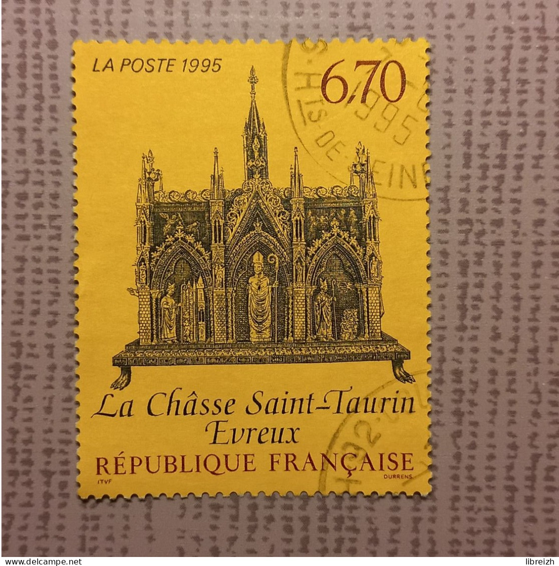 Châsse De St Taurin  N° 2926  Année 1995 - Oblitérés