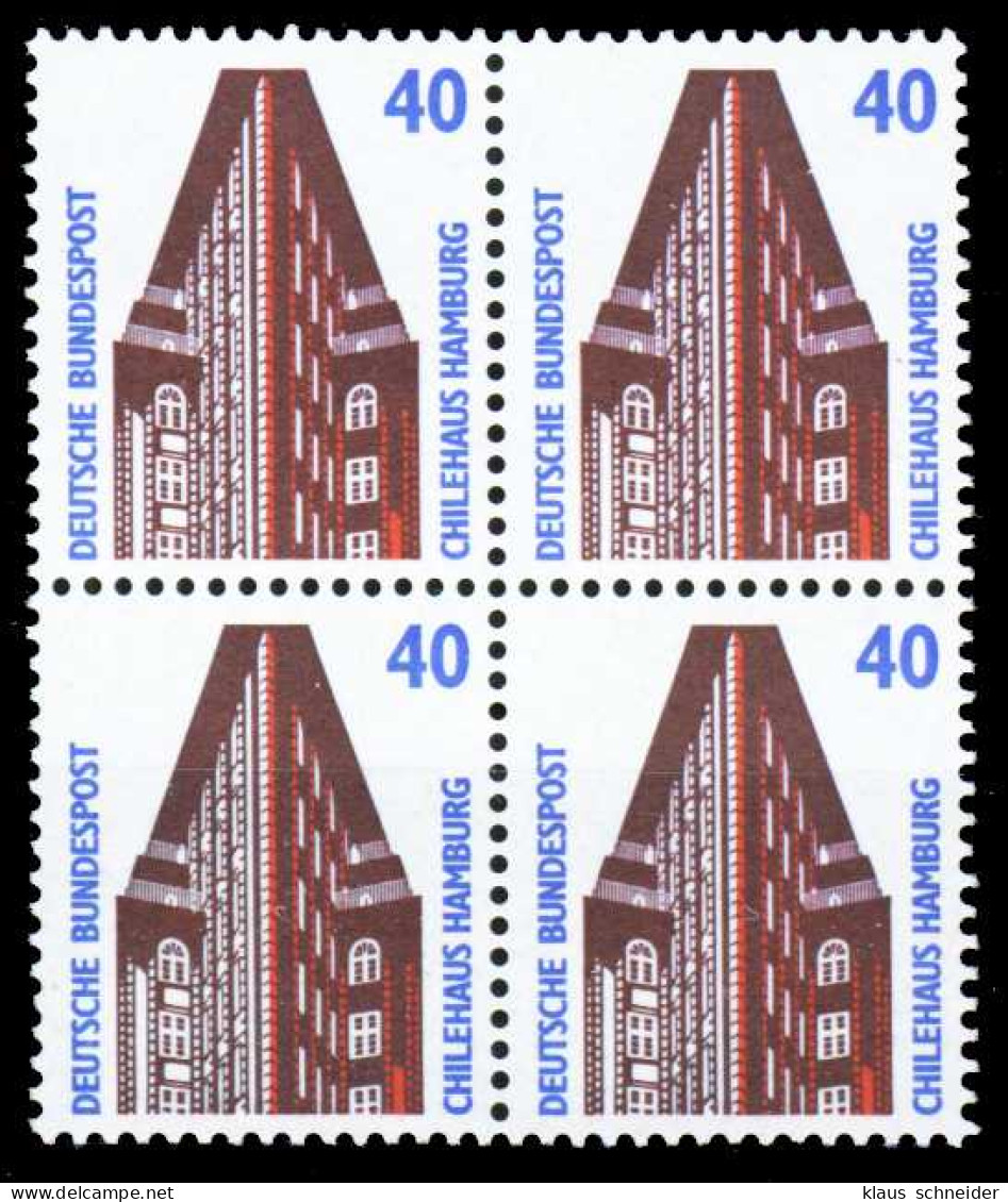 BRD DS SEHENSW Nr 1379u Postfrisch VIERERBLOCK X275306 - Unused Stamps