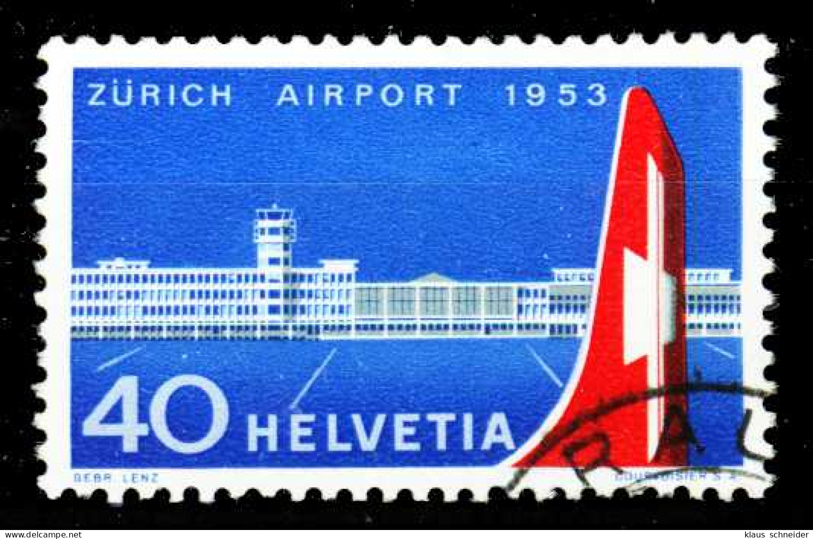 SCHWEIZ FLUGMARKEN Nr 585 Gestempelt X299CCE - Used Stamps