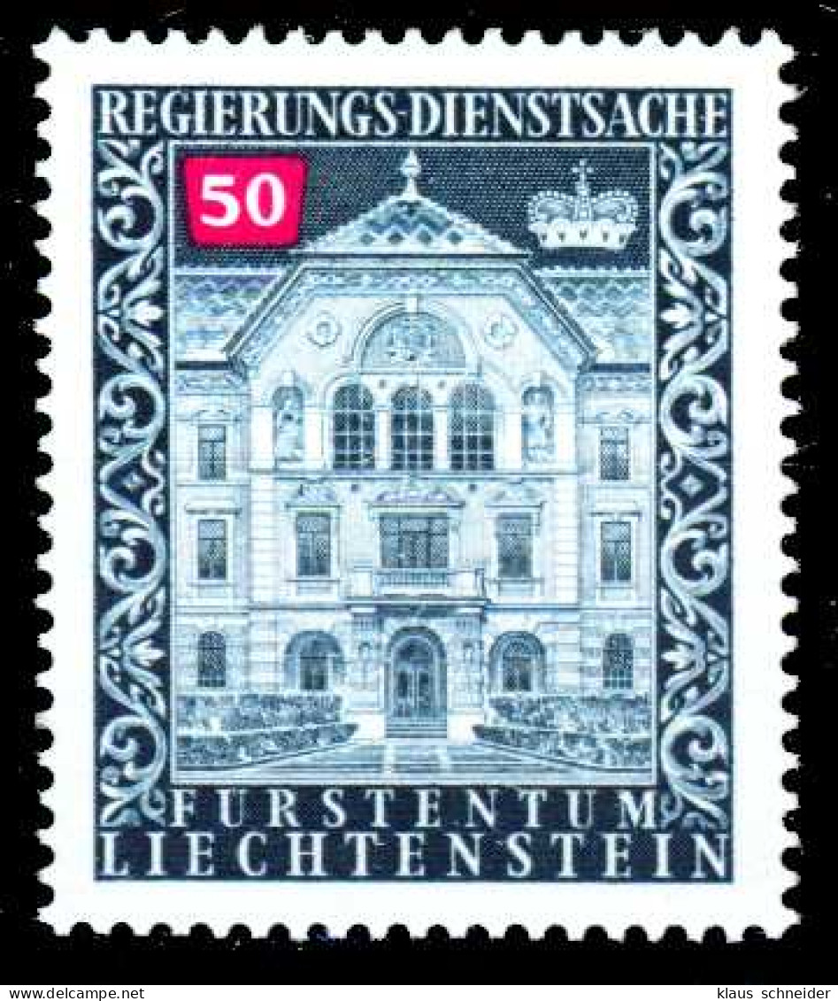 LIECHTENSTEIN DIENSTMARKEN 1976 89 Nr 61 Postfrisch S4FF566 - Dienstzegels