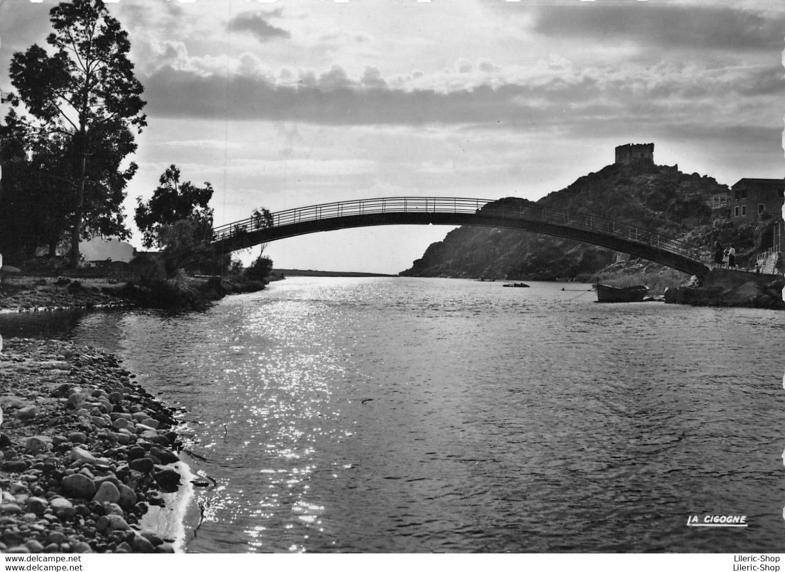 [2A] PORTO - L'embouchure De La Rivière Au Soleil Couchant Avec La Passerelle Vers Le Port  CPSM GF1958 ( ͡♥ ͜ʖ ͡♥) ♥ - Sonstige & Ohne Zuordnung