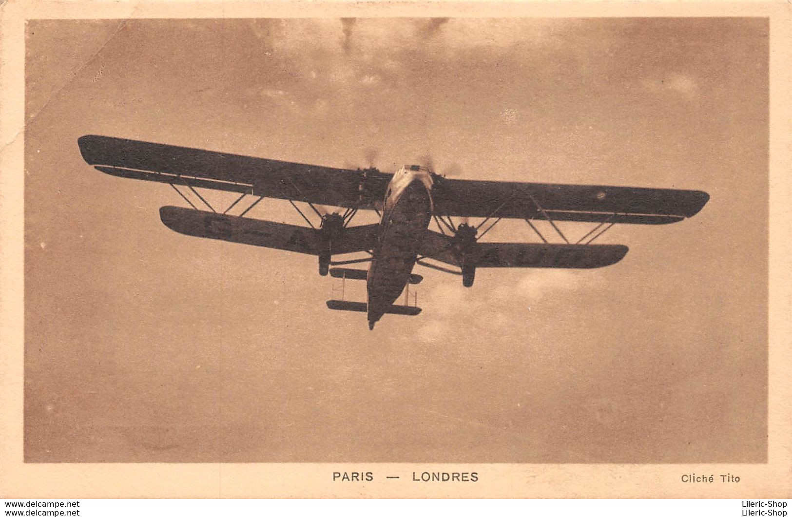 AVION LONG COURRIER  BIPLAN HANNO TYPE HANDLEY PAGE 42 - 38 Passagers -ligne Londres - Paris - Les Indes - 1919-1938: Between Wars