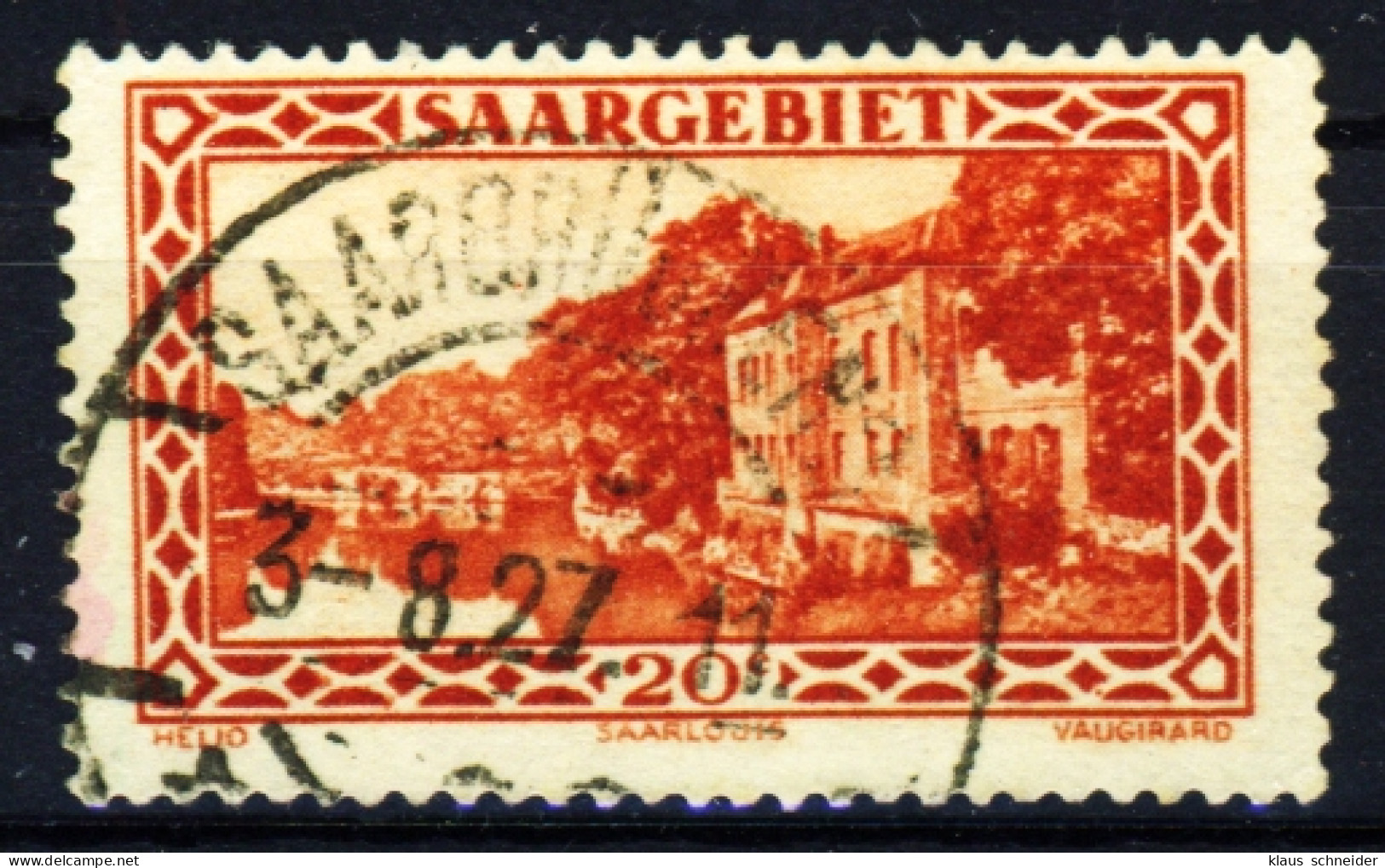SAARGEBIET 1926 Nr 110 Zentrisch Gestempelt X3BEDAE - Used Stamps