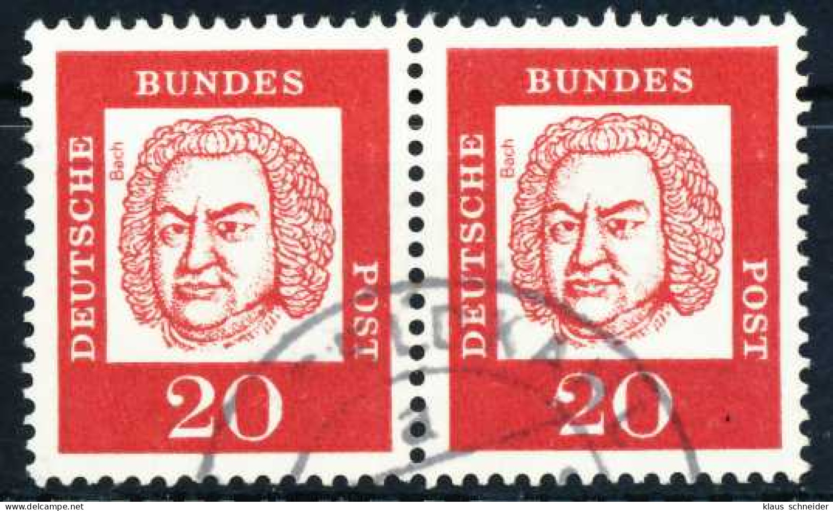 BRD DS BED. DEUT. Nr 352y Gestempelt WAAGR PAAR X580BC6 - Used Stamps