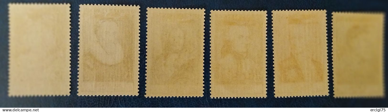 1954 : Célébrités Du 13ème Au 20ème Siècle - N° 989 Au N° 994 (Y&T) Cote : 110 Euros. - Unused Stamps