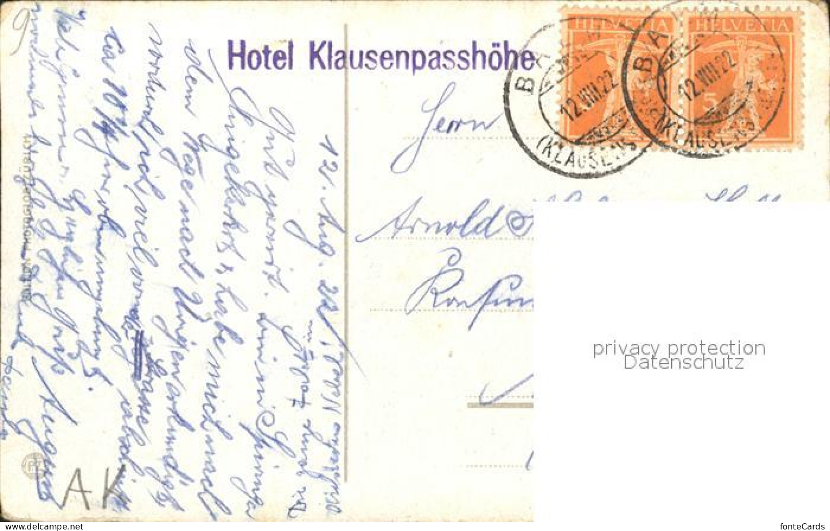 11663283 Klausenpass Hotel Klausenpasshoehe Autos Klausenpass - Other & Unclassified