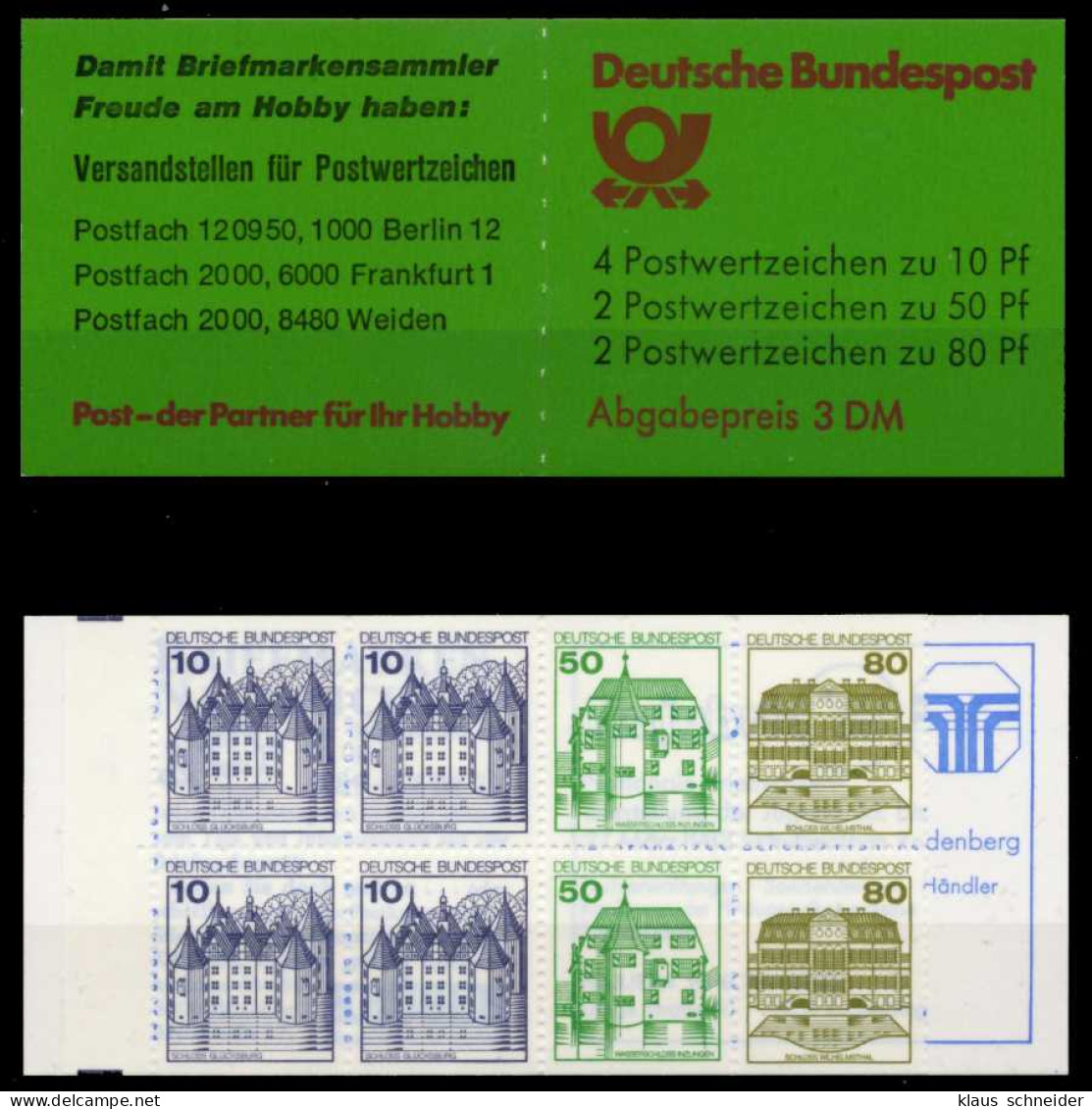 BRD MARKENHEFTCHEN Nr MH 24a Postfrisch SA139B6 - Autres & Non Classés