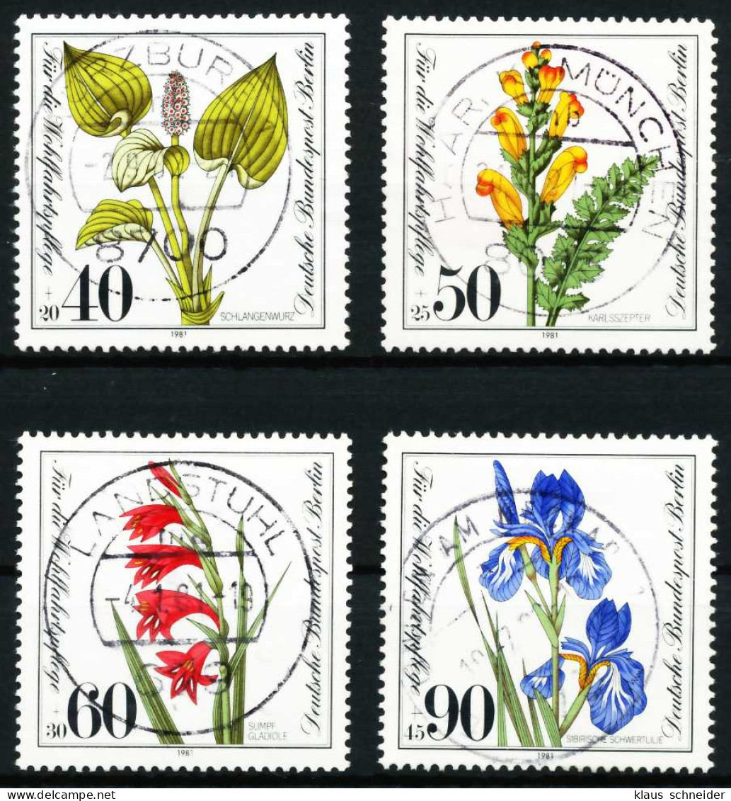 BERLIN 1981 Nr 650-653 Zentrisch Gestempelt X62127E - Used Stamps