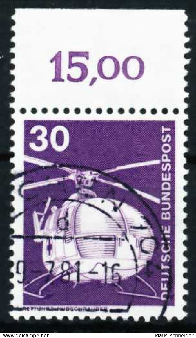 BRD DS INDUSTRIE U. TECHNIK Nr 849 Zentrisch Gestempelt ORA X667F2E - Used Stamps