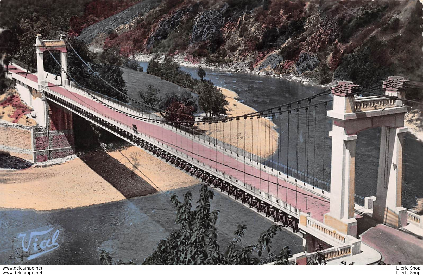 [42] ENVIRONS DE ST-ETIENNE ET DE FIRMINY - Le Pont Suspendu Sur La Loire Au PERTUISET -   Cpsm  1957 ( ͡♥ ͜ʖ ͡♥) ♥ - Other & Unclassified