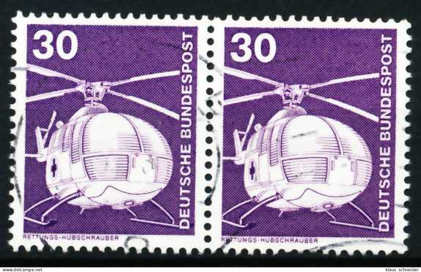 BRD DS INDUSTRIE U. TECHNIK Nr 849 Gestempelt WAAGR PAAR X66822A - Used Stamps