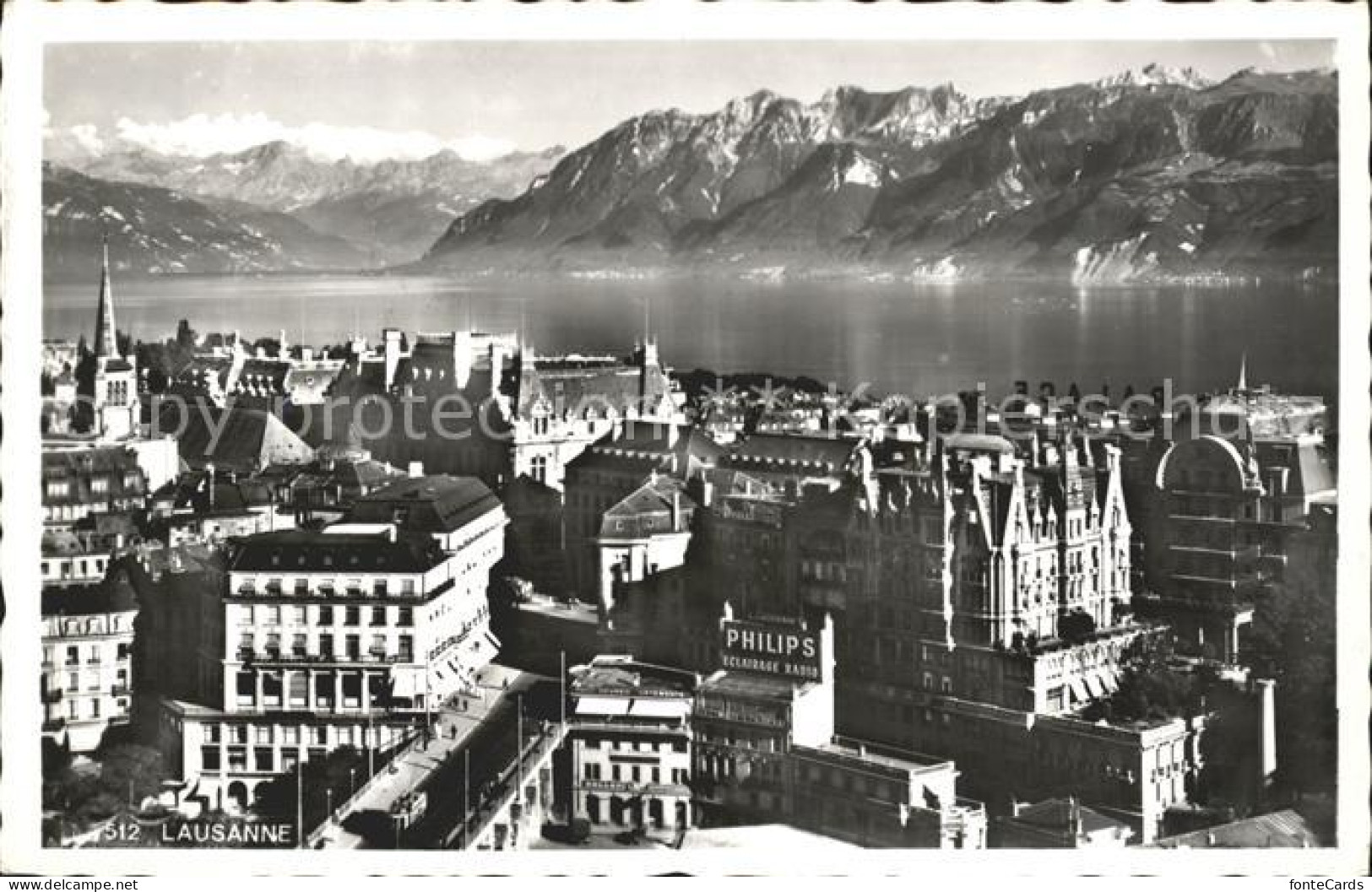 11663142 Lausanne VD Mit Genfersee Und Alpen Lausanne - Otros & Sin Clasificación