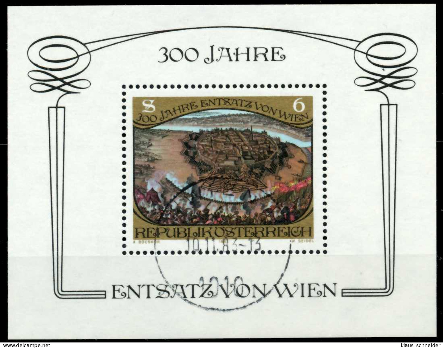 ÖSTERREICH Block 6 Zentrisch Gestempelt X6FDAE6 - Blocks & Sheetlets & Panes