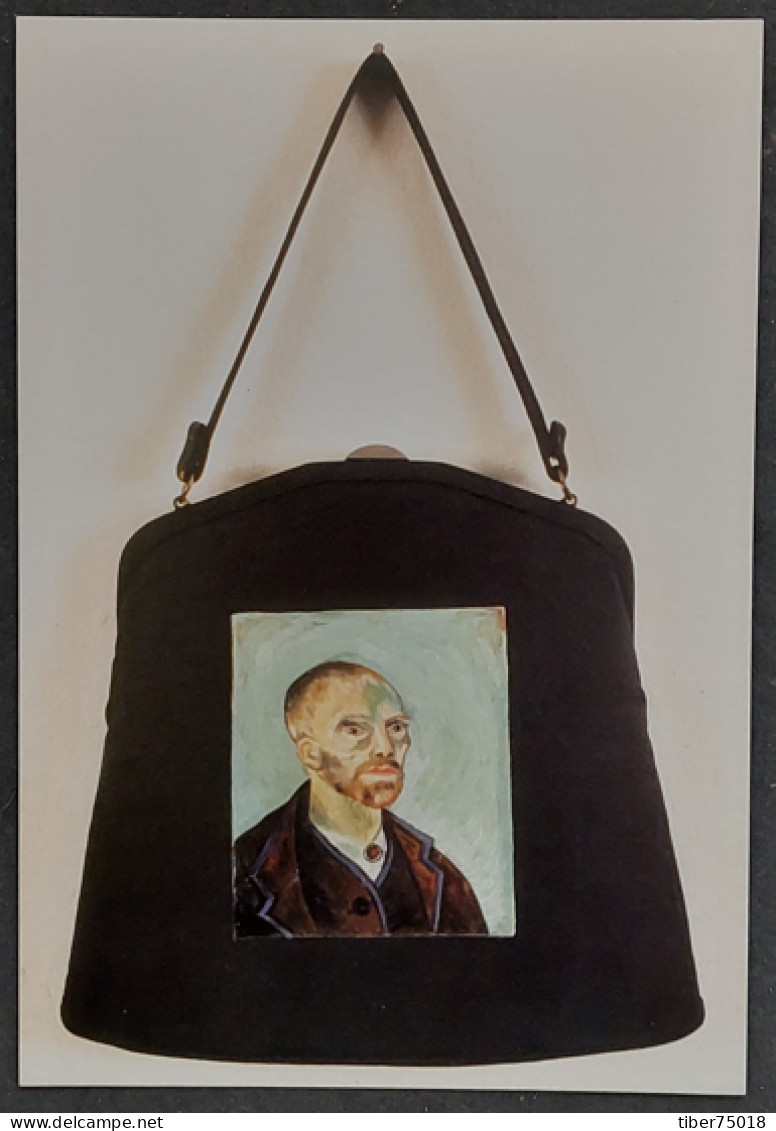 Carte Postale - Van Gogh Self Portrait Dedicated To Paul Gaugin (Oil On Hand Bag) Robert Berman Gallery - Santa Monica - Publicité