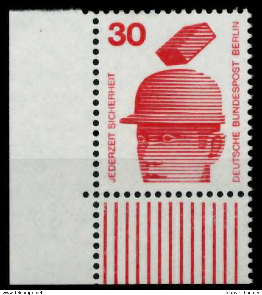 BERLIN DS UNFALLV Nr 406 Postfrisch ECKE-ULI X702E8E - Unused Stamps