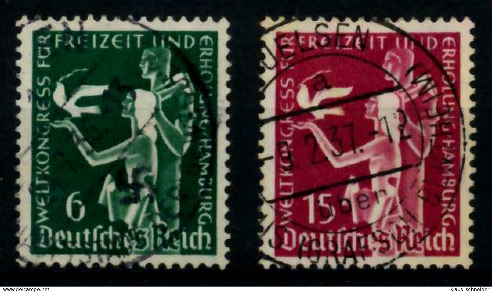 3. REICH 1936 Nr 622-623 Zentrisch Gestempelt X70CA86 - Used Stamps